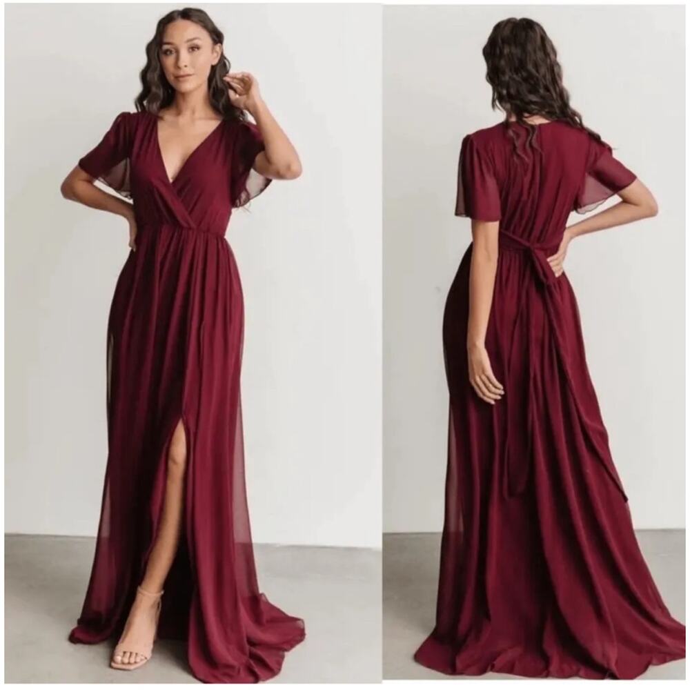 BALTIC BORN VAUGHNIE MAXI DRESS NEW WITH TAGS MISSING A BELT WOMEN SZE L - Picture 2 of 14